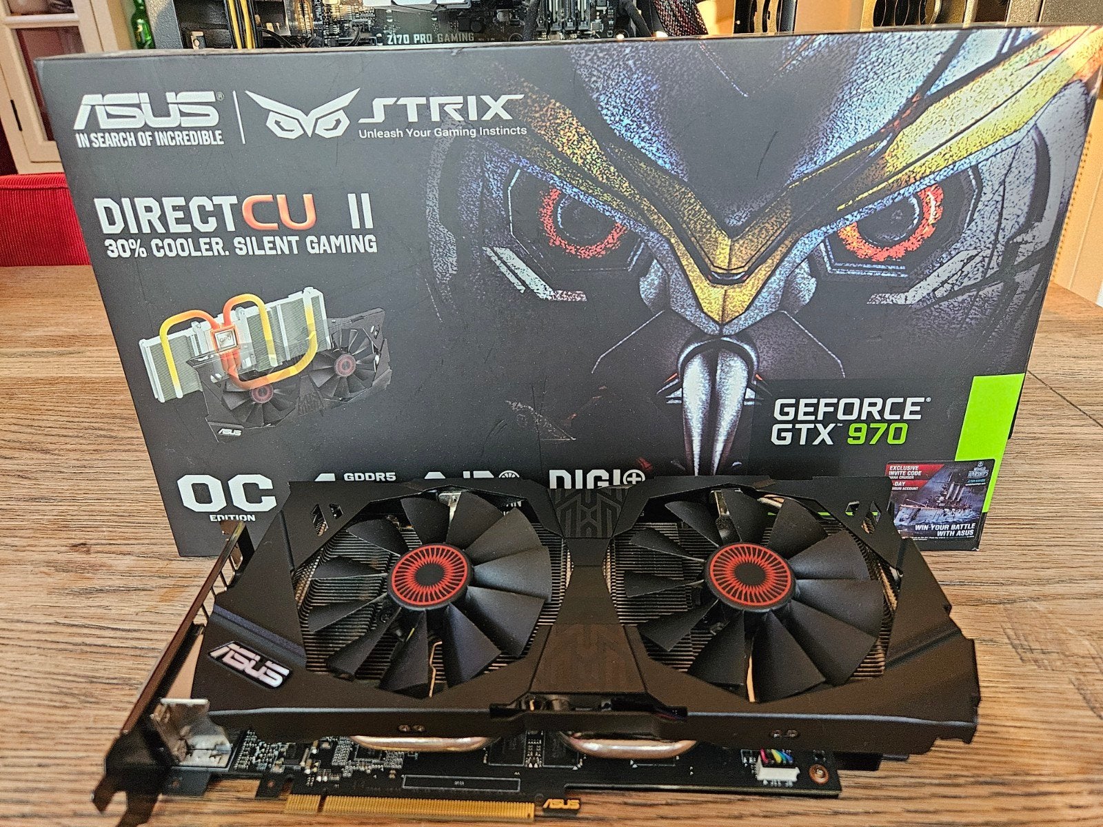 Asus Geforce GTX 970 4GB OC Edition, Ophalen of Verzenden, Zo goed als nieuw, GDDR5, PCI-Express 3