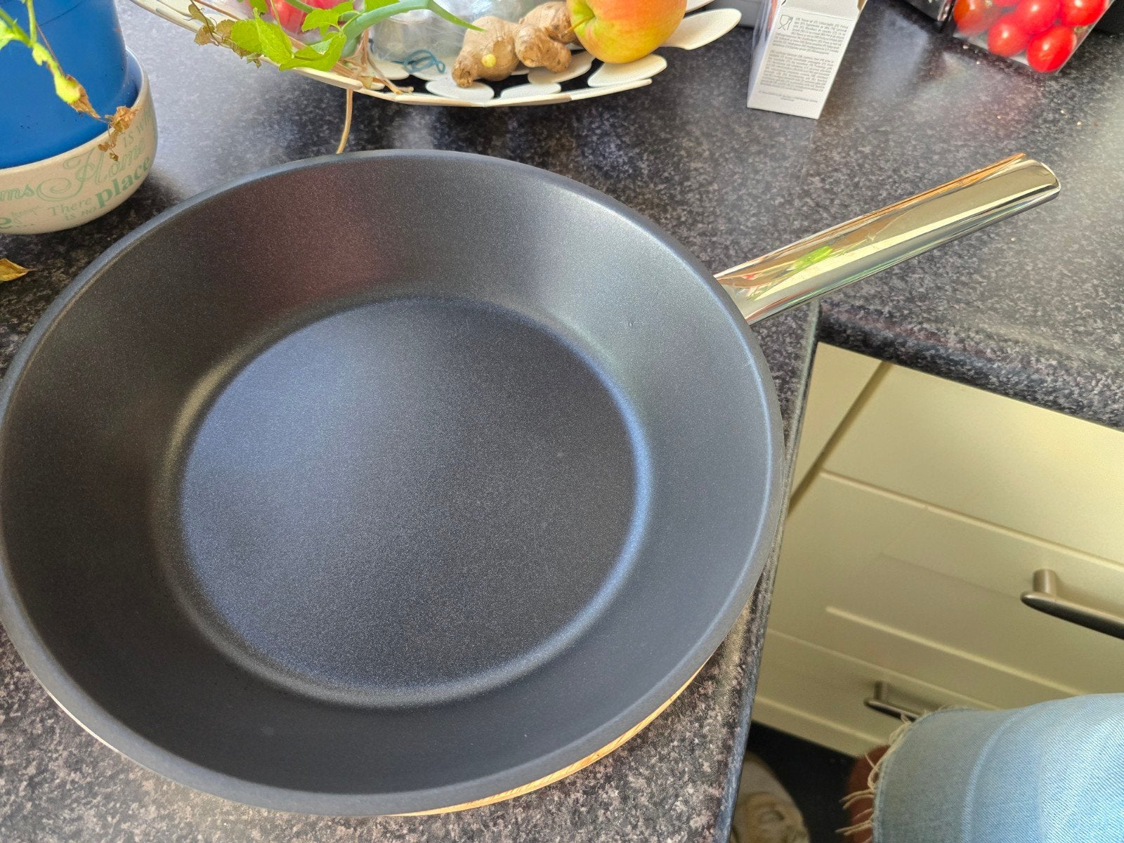 Vivo RVS Koekenpan - 20cm bak oppervlak, Koekenpan, Gebruikt, Ophalen of Verzenden, Rvs