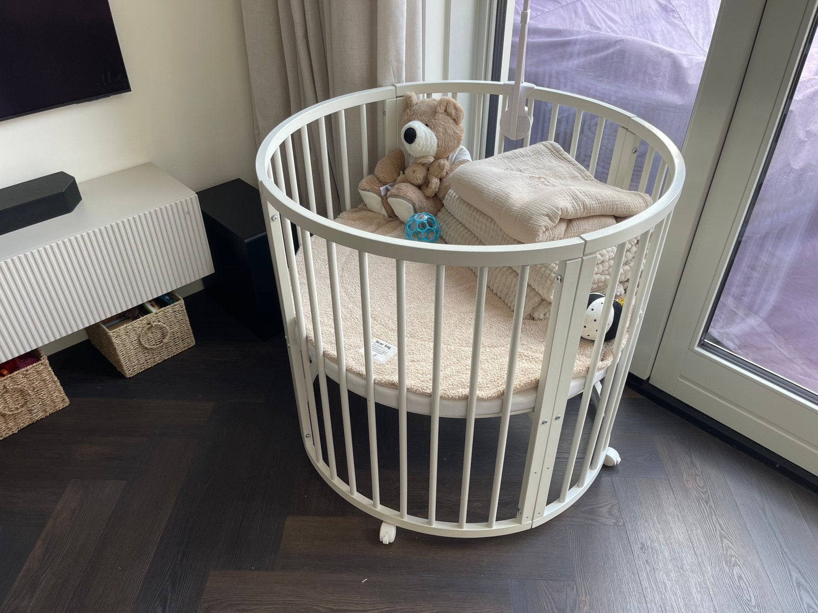 Buxibo box rond, Kinderen en Baby's, Boxen, Ophalen, Gebruikt, Rond, In hoogte verstelbaar