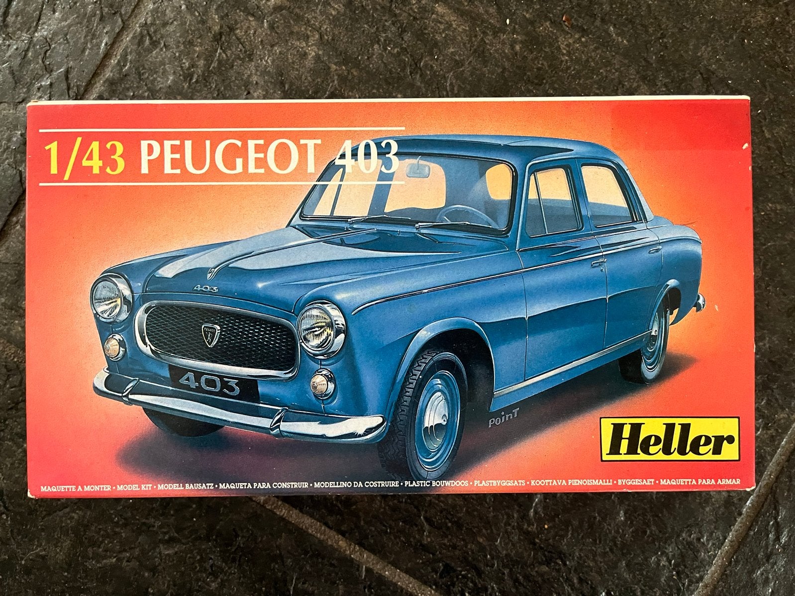 Heller 1/43 Peugeot 403 Modelbouwkit, Auto, 1:32 tot 1:50, Nieuw, Ophalen of Verzenden