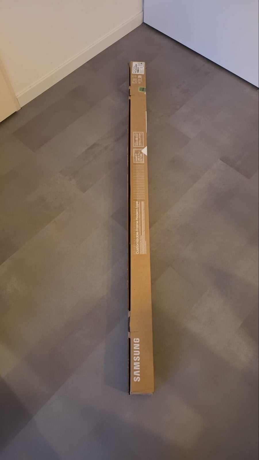Samsung The Frame TV Lijst 75 inch  -  teakhout look, Bruin, Schilderijlijst, Verzenden, Nieuw