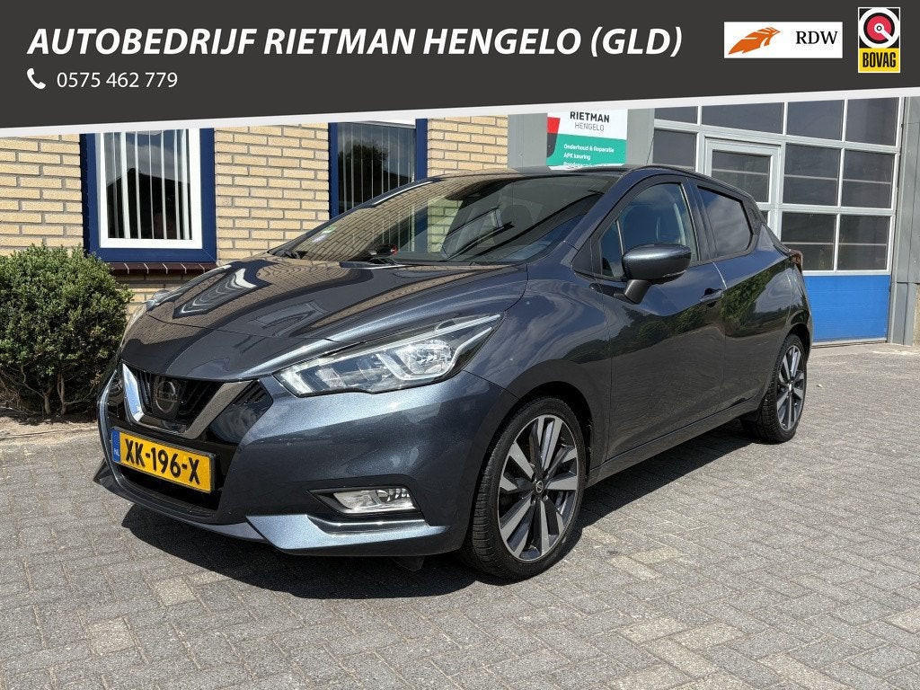 Nissan Micra 0.9 IG-T Tekna CAMERA-STOELVERW-ALL SEASON, Auto's, Keurmerk '100% Onderhouden', 898 cc, Euro 6, 525 kg