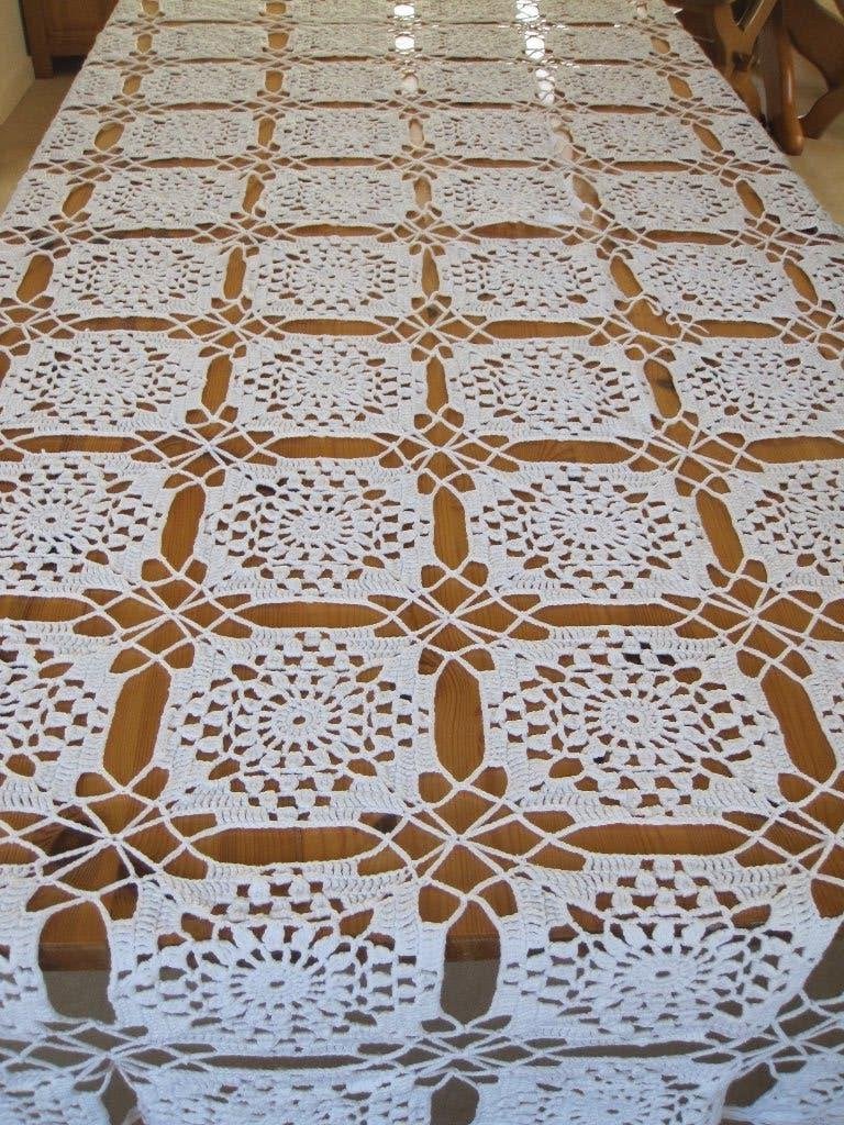 Fraaie handgehaakte sprei /plaid van 180 cm bij 200 cm nieuw, Ophalen of Verzenden, Zo goed als nieuw, Gehaakt
