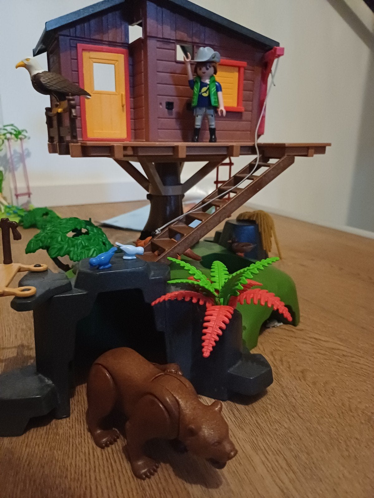 Playmobil 5557 boomhut, Ophalen