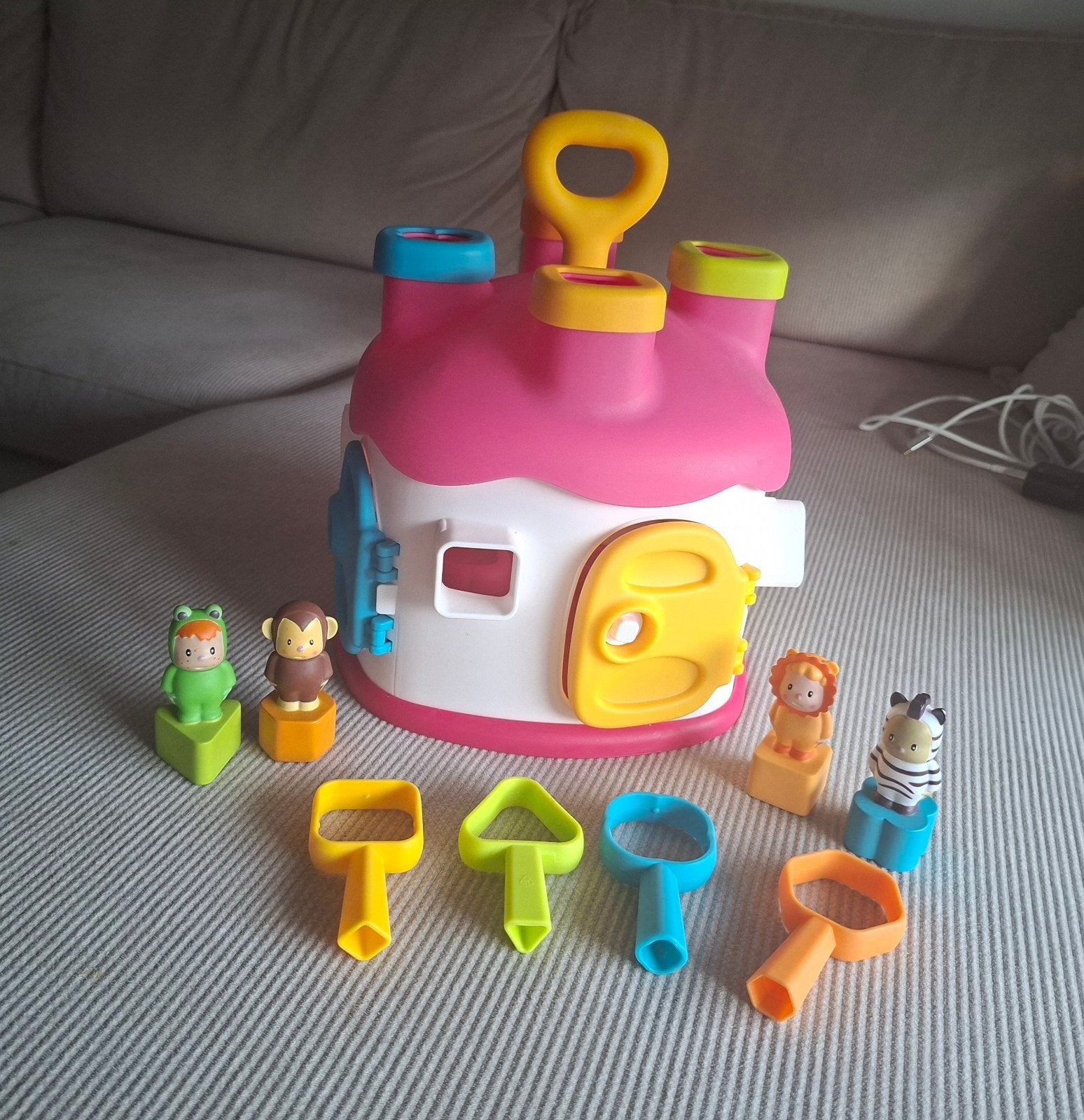 Smoby Cotoons Sorteerhuisje met Vormpjes - Zo goed als nieuw, Ophalen, Zo goed als nieuw, Overige typen