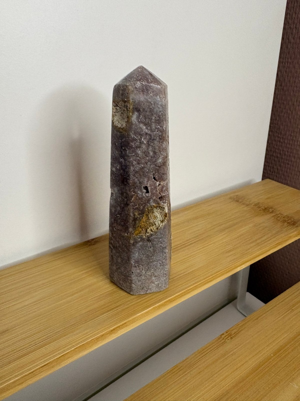Amethist toren - Prachtige paarse kristal, Ophalen of Verzenden, Mineraal