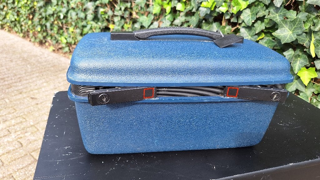 Beauty case Samsonite, Sieraden, Tassen en Uiterlijk, Ophalen, Gebruikt, Blauw, Met slot