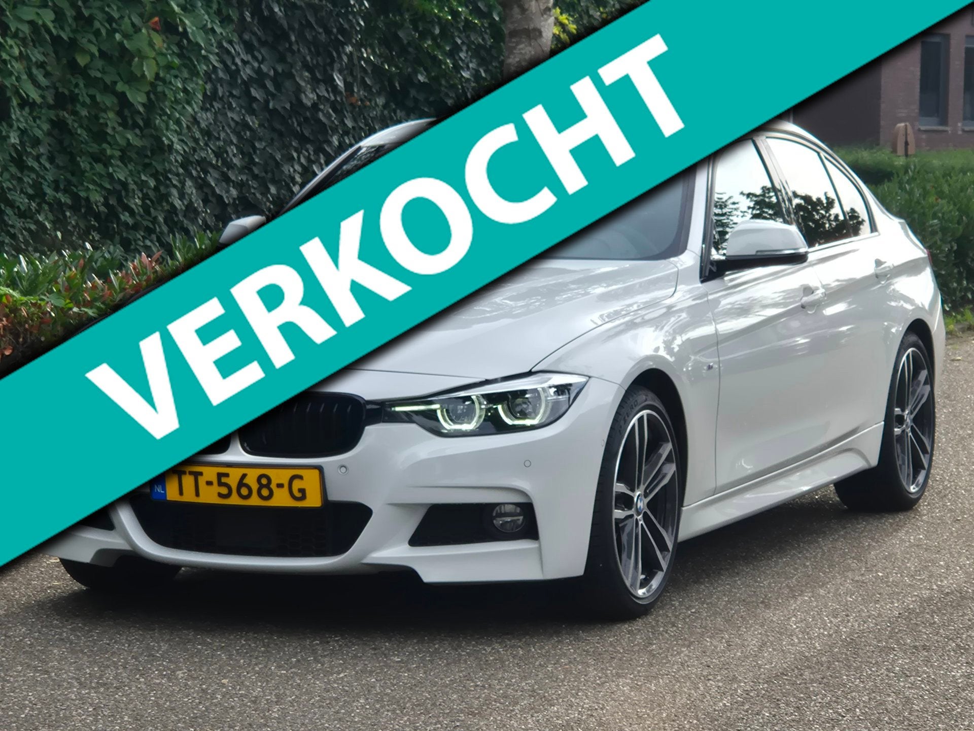BMW 3-serie 320i F30 M Sport Ed Shadow Executive H&K Apple C, Automaat, Achterwielaandrijving, 4 cilinders, Wit