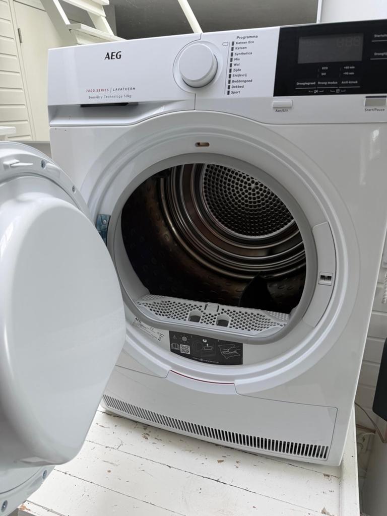 AEG Droger, T7DBTRIPLE, goede staat, Witgoed en Apparatuur, Wasdrogers, Ophalen, 6 tot 8 kg, Overige typen, Zo goed als nieuw