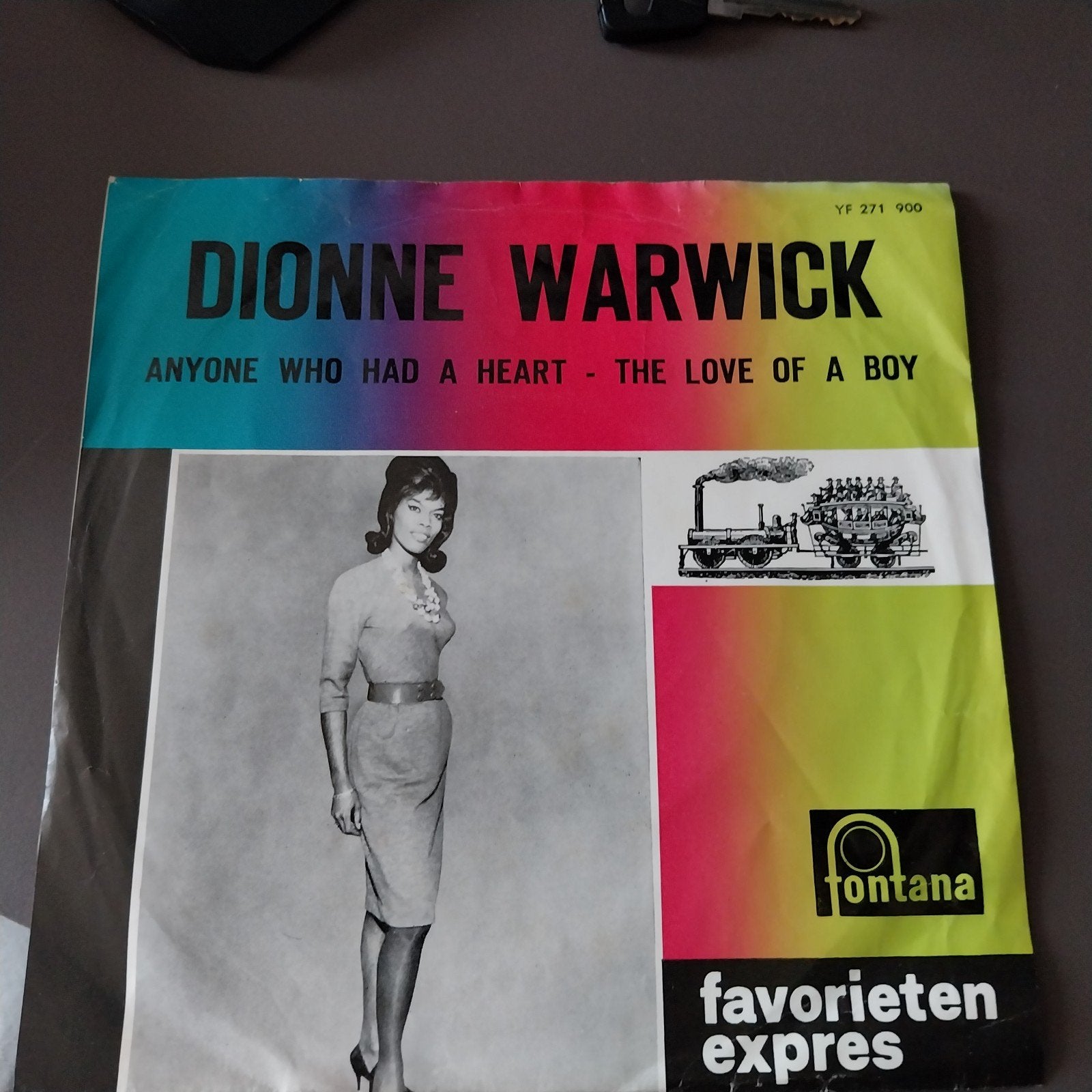 Dionne Warwick - Anyone Who Had A Heart / The Love Of A Boy, Gebruikt, Fotohoes, 7 inch, Ophalen of Verzenden