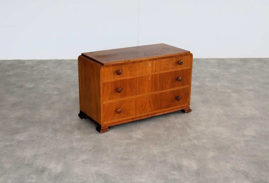 art deco ladenkast | kast | jaren 50 | Zweeds, Gebruikt, ., 3 of 4 laden, .