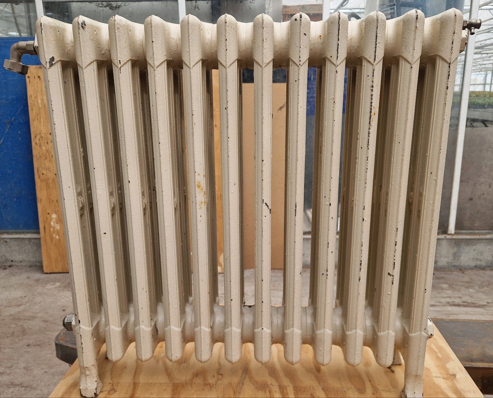 Gietijzeren radiator,  antieke sierlijke verwarming, Ophalen, Gebruikt, Radiator, 30 tot 80 cm