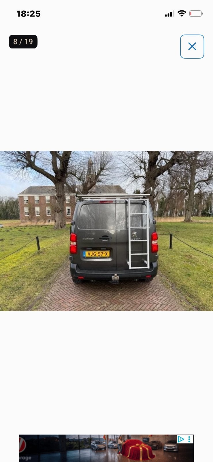 Deurladder Peugeot Expert L2 2020 + H1 achterdeur, Auto diversen, Dakdragers, Ophalen, Zo goed als nieuw