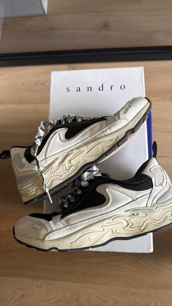 Sandro sneakers maat 37, Ophalen of Verzenden, Gedragen, Wit, Sneakers of Gympen