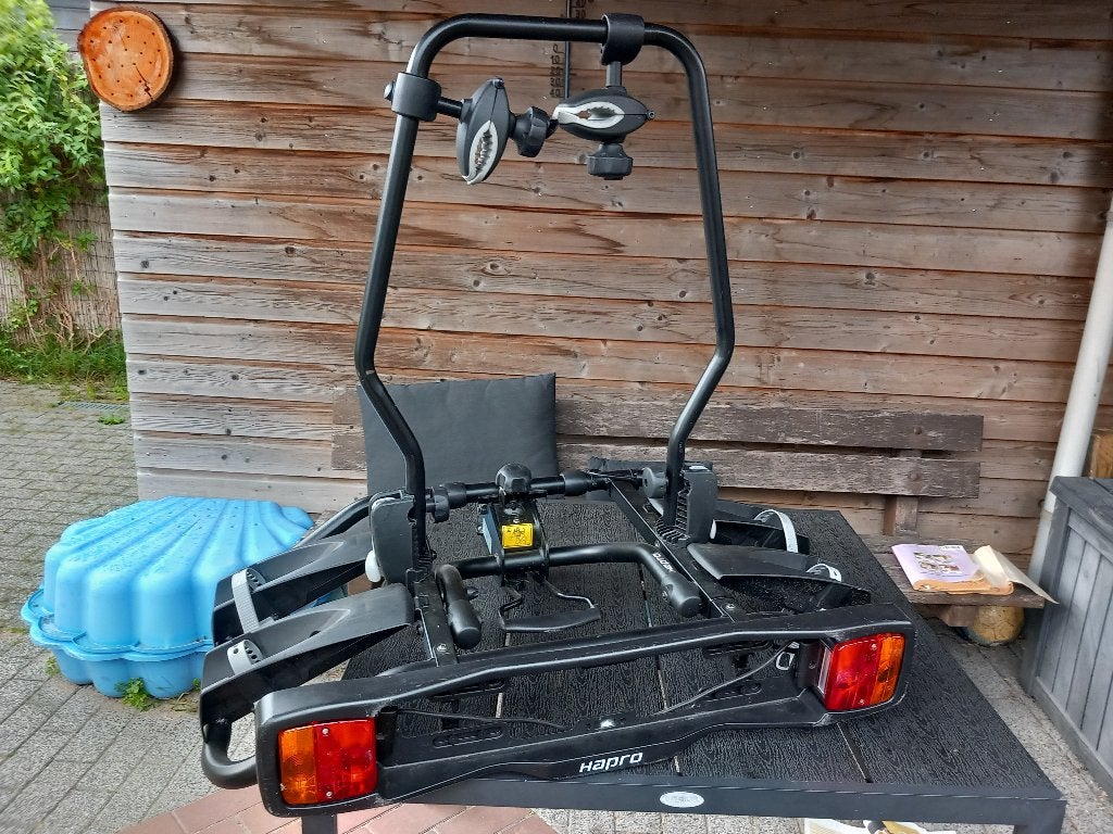 Hapro Atlas fietsendrager, Ophalen, Gebruikt, Brede banden, 2 fietsen