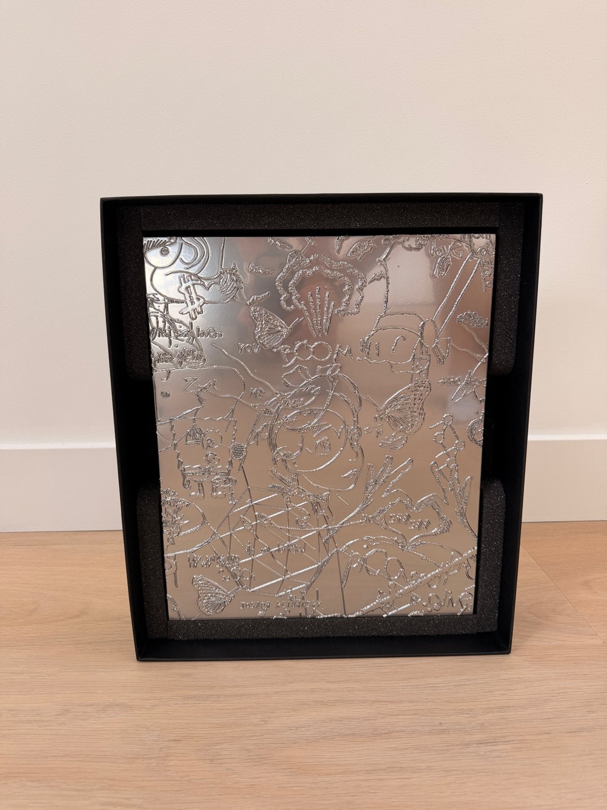 Joseph Klibansky Chrome Painting - Collectable (More of Me), Ophalen, Figuren, Echtheidscertificaat, Gemengde techniek