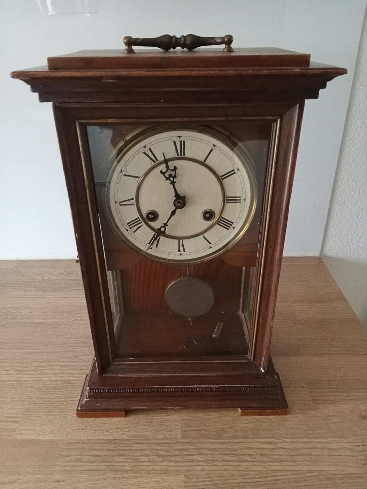 antieke tafel pendule / klok met uurwerk, Antiek en Kunst, Ophalen