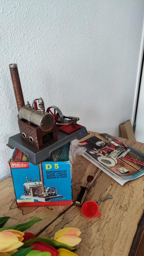 Wilesco D5 Stoommachine - Klassiek Model met Accessoires, Ophalen of Verzenden, Gebruikt