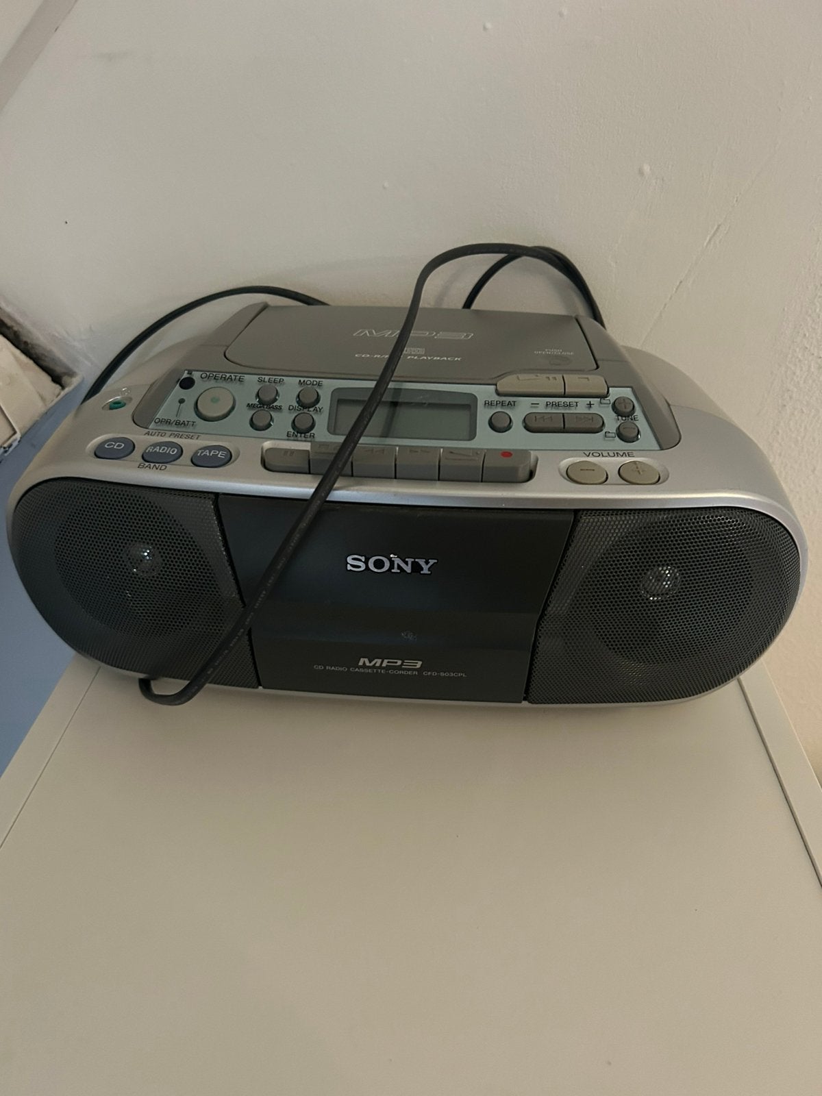 Sony mp3 cd speler radio, Audio, Tv en Foto, Ophalen, Zo goed als nieuw
