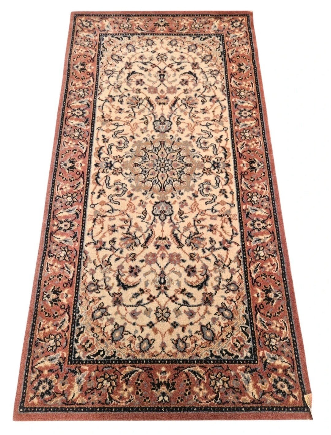 Vintage oosters wol vloerkleed Antalia pink LDP 68x130cm, 100 tot 150 cm, Klassiek, Oosters, Traditioneel, Blauw, Www.hypepopup.nl