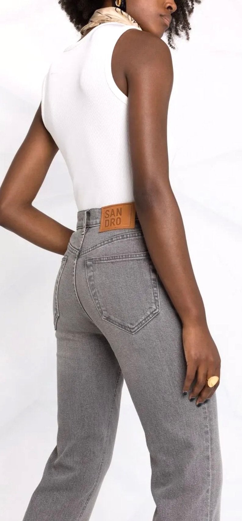 SANDRO JEANS GRIJS, MAAT 36 (NEW €229) ALS NIEUW💖💖💖, Kleding | Dames, Ophalen of Verzenden, Zo goed als nieuw, Grijs, W28 - W29 (confectie 36)