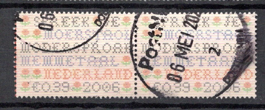 gestempelde zegel. jaar 2006: Paartje keuze van Nederland, Ophalen of Verzenden, Na 1940, Gestempeld