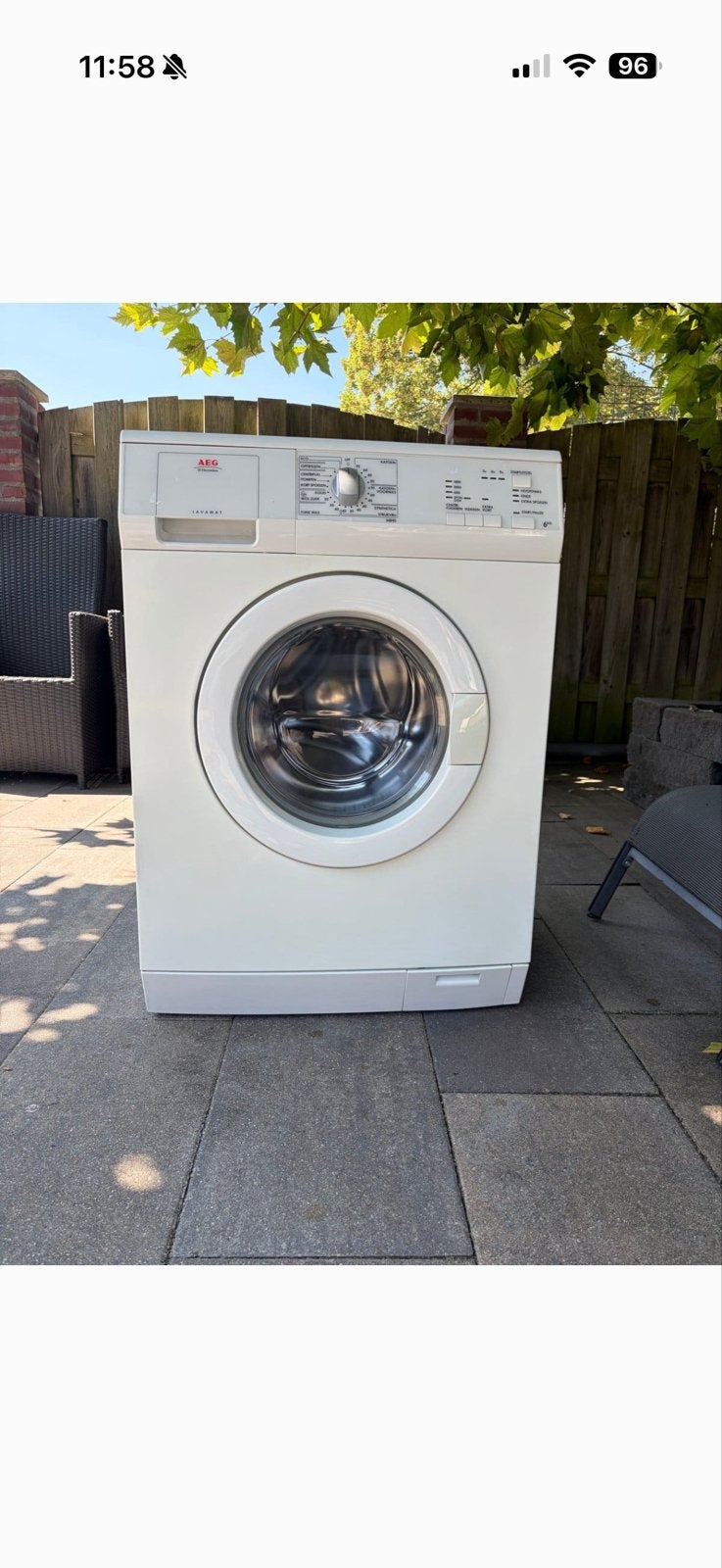 Goedwerkende AEG Lavamat wasmachine, Gebruikt, Ophalen of Verzenden, Voorlader, Kort programma