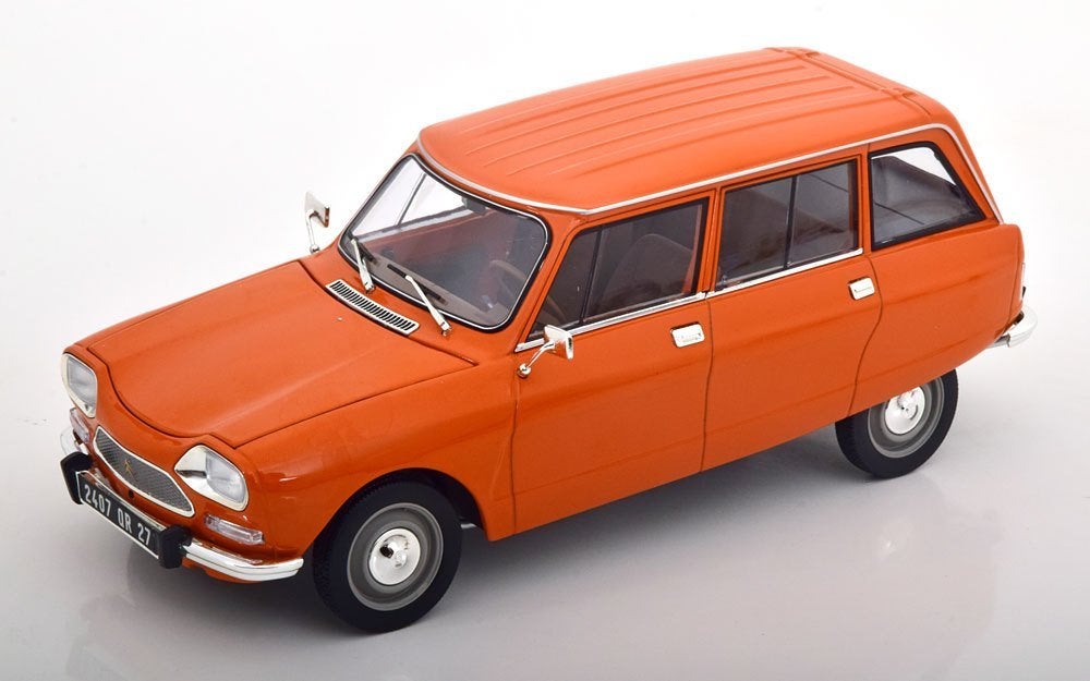 Citroen Ami 8 Break 1975 Oranje 1-18 Norev, Auto, Norev, Ophalen of Verzenden, Norev