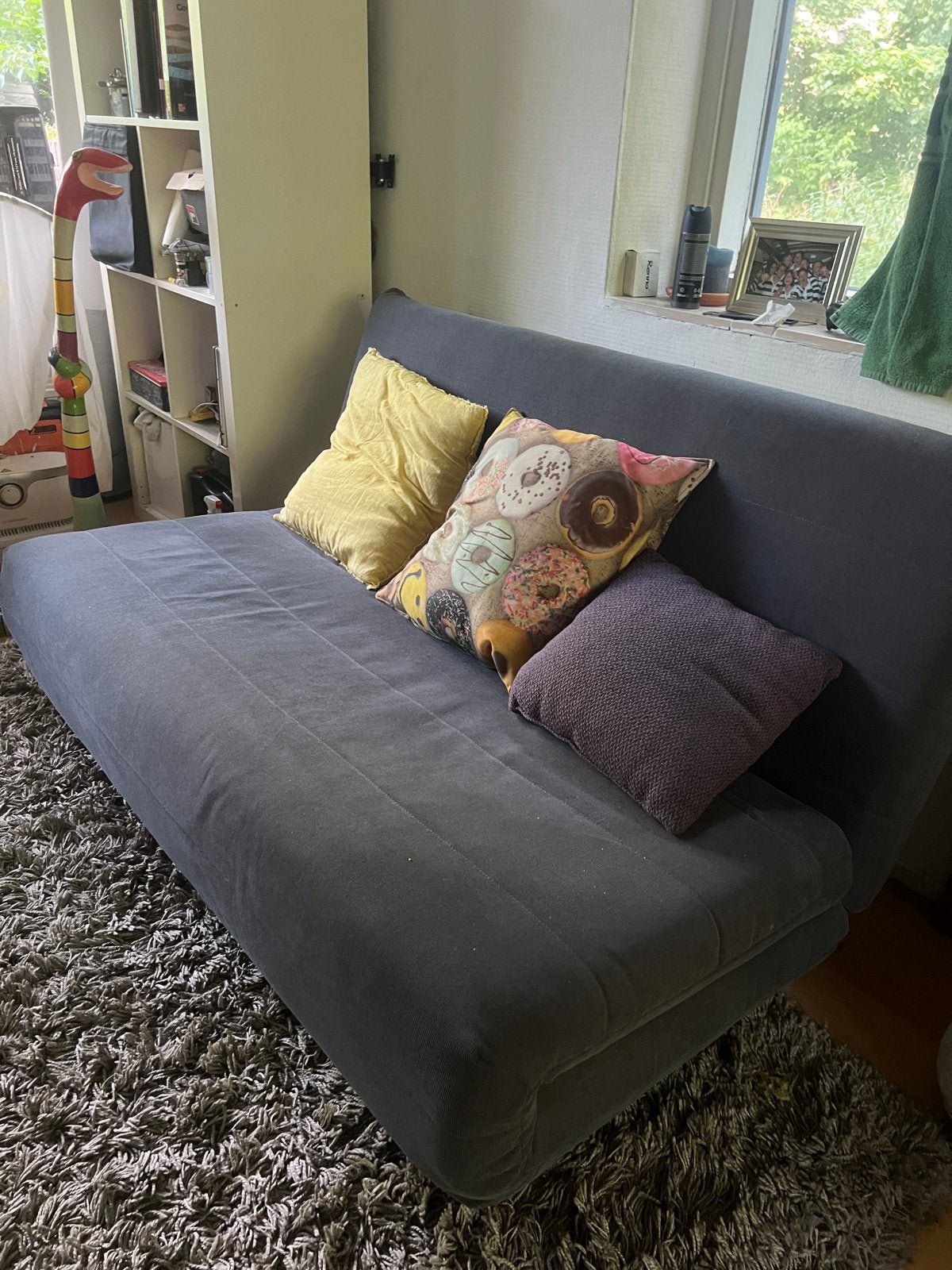 Compacte slaapbank - TEAB, Ophalen, 140 cm, Zo goed als nieuw, Twijfelaar