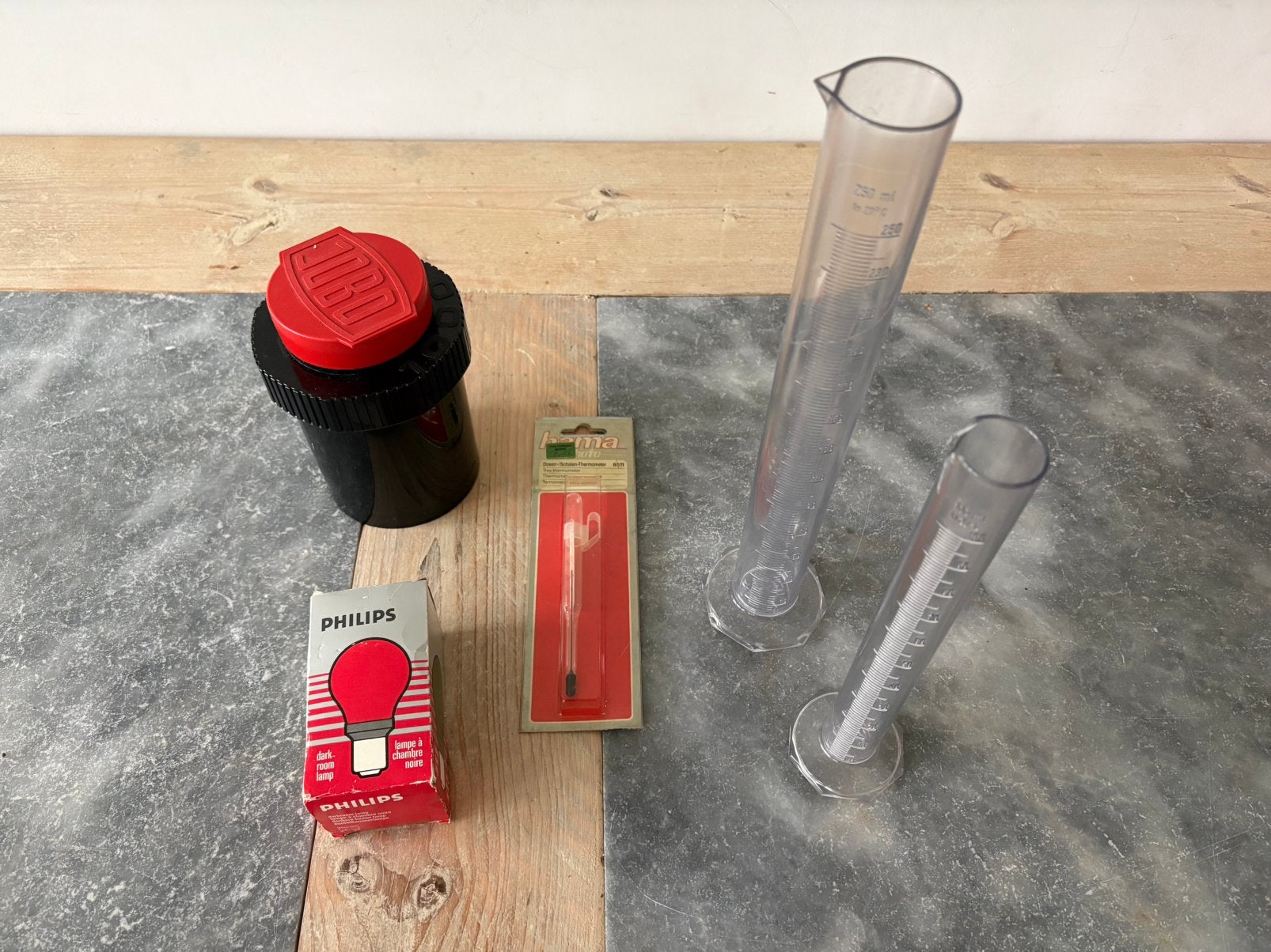 Doka - ontwikkeltank thermometer maatcilinders, Ophalen of Verzenden, Zo goed als nieuw
