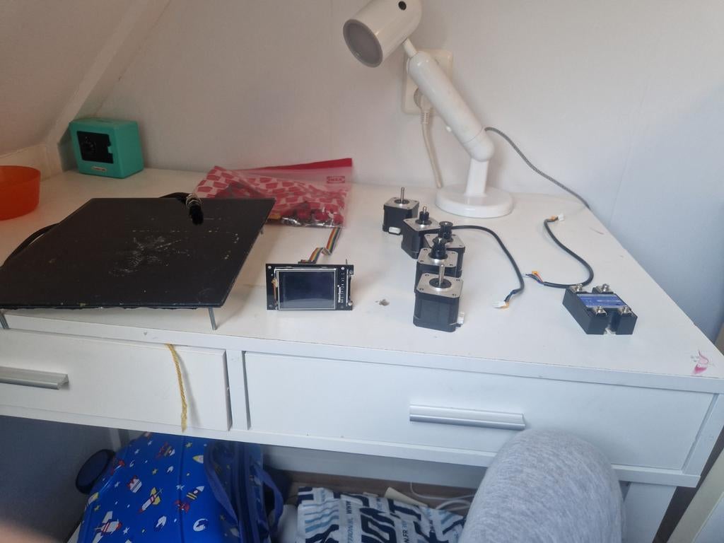 3D printer onderdelen - Motoren, display, solid state relay, Ophalen, Niet werkend