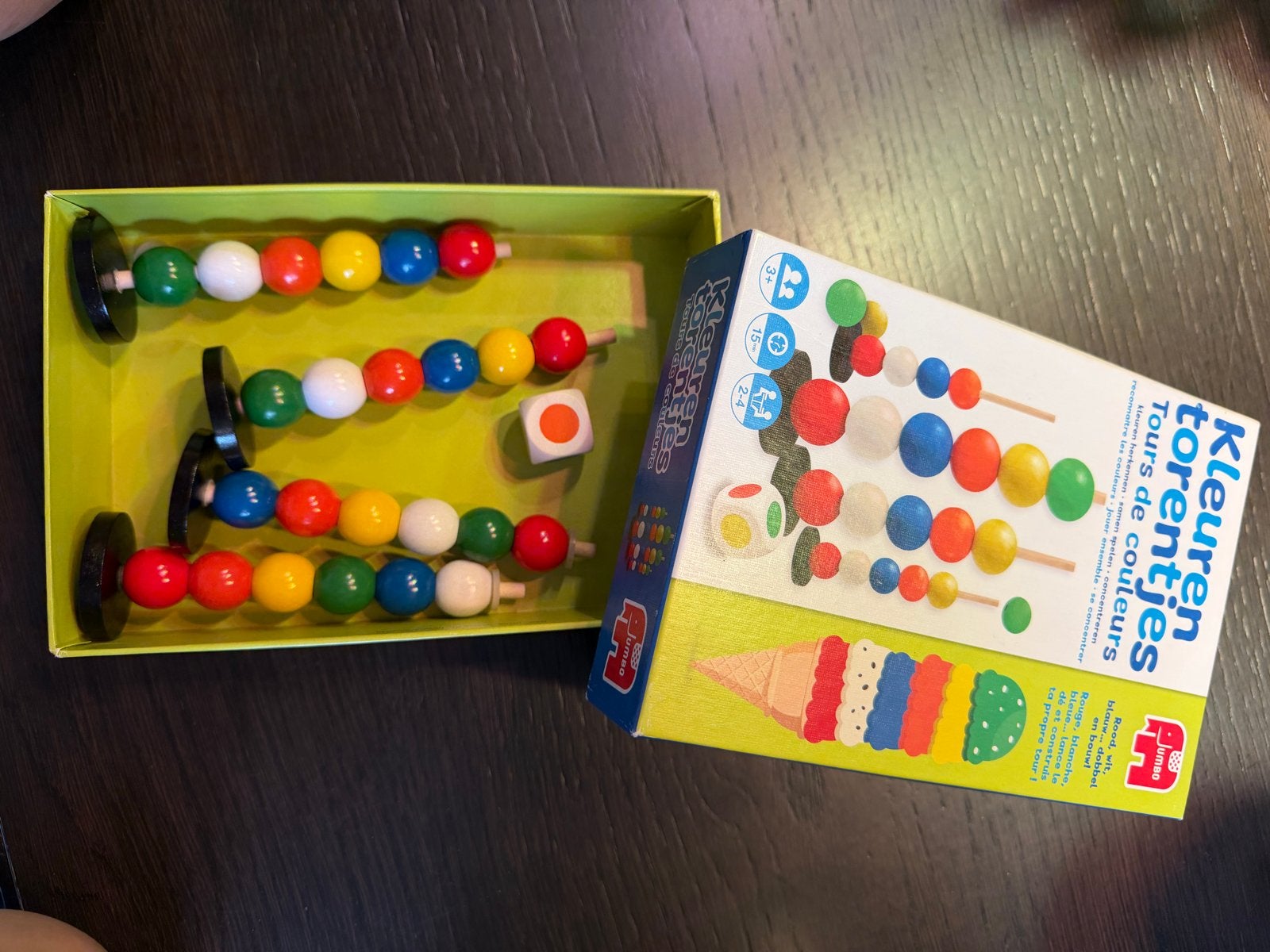 Jumbo Kleurentorentjes: Leerzaam spel voor jonge kinderen, Drie of vier spelers, Ophalen of Verzenden, Gebruikt