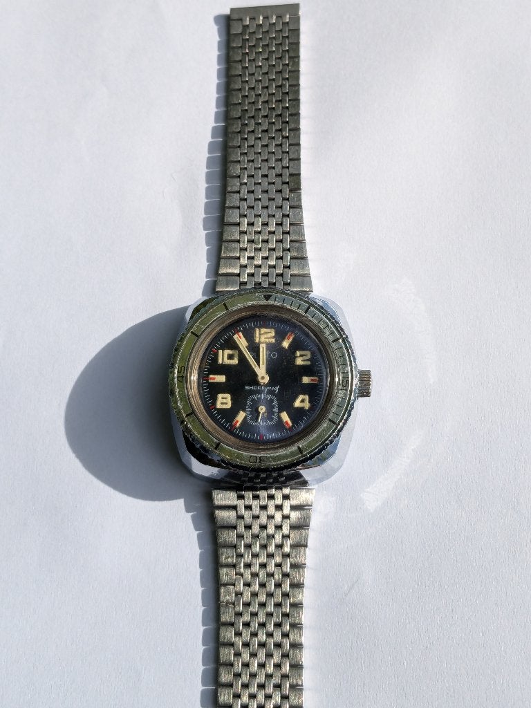 Plato automatisch horloge, Overige merken, Staal, Met bandje, Verzenden