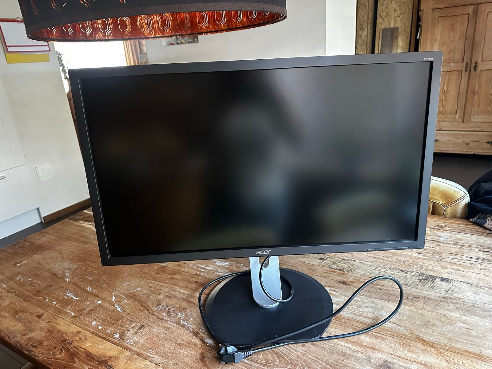 Acer KG281K LED Backlight Monitor met Philips voet, Gebruikt, In hoogte verstelbaar, Ophalen of Verzenden, Ultra HD (4K)