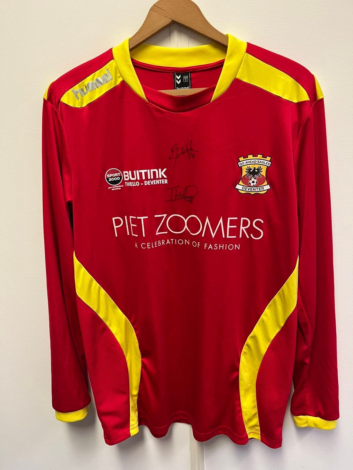 Go Ahead Eagles Thuisshirt Gesigneerd - Maat M, Verzenden