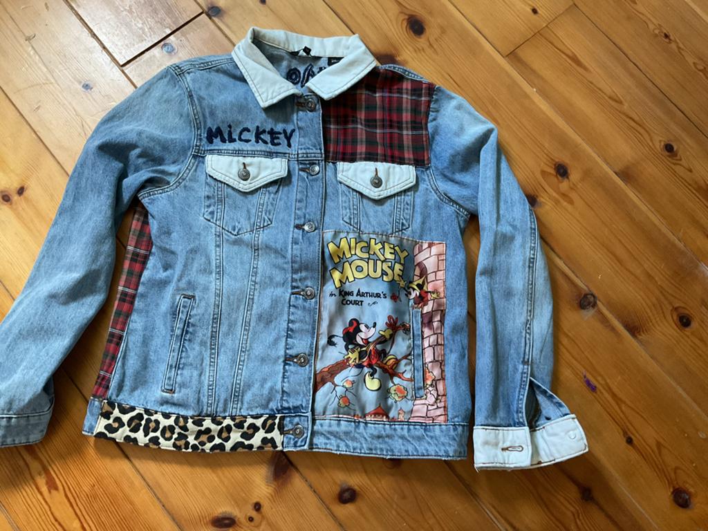 Desigual Disney Mickey Mouse spijkerjas XL, Ophalen of Verzenden, Zo goed als nieuw, Maat 46/48 (XL) of groter, Blauw