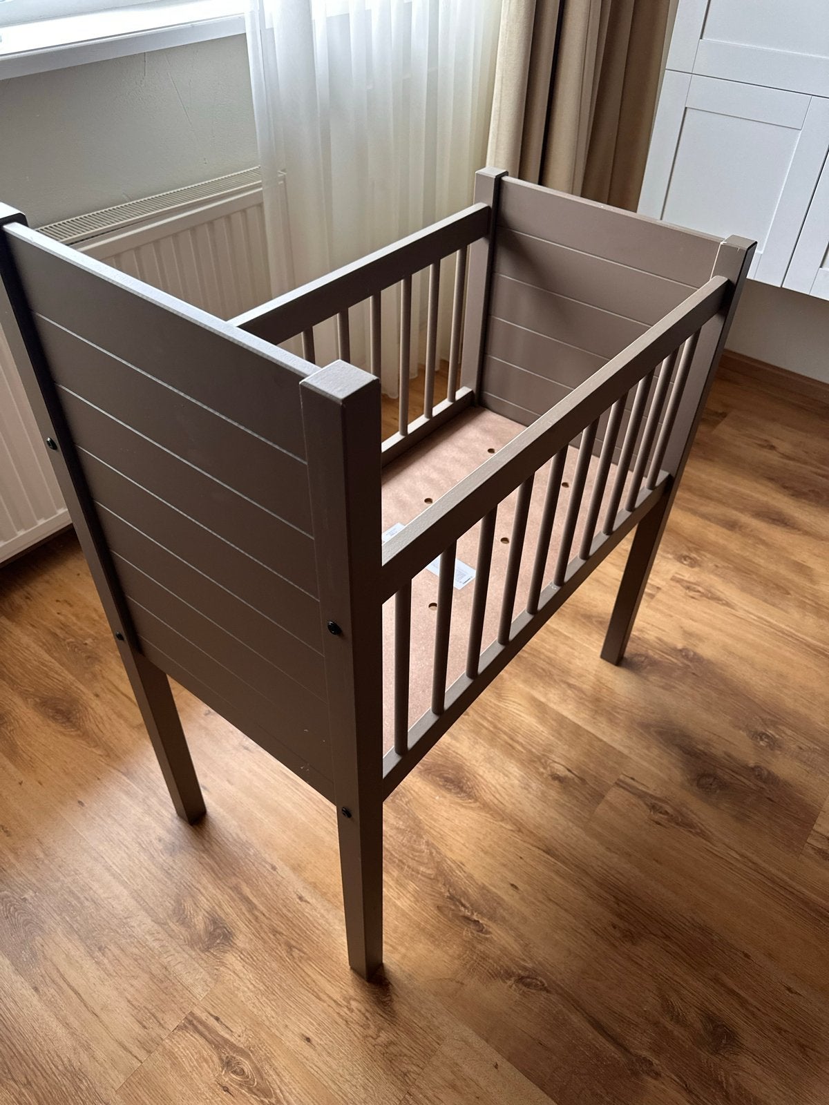 Kidsmill Noa Wieg Chestnut met Tencel Matras, Bruin, Zo goed als nieuw, Hout, Eenpersoons