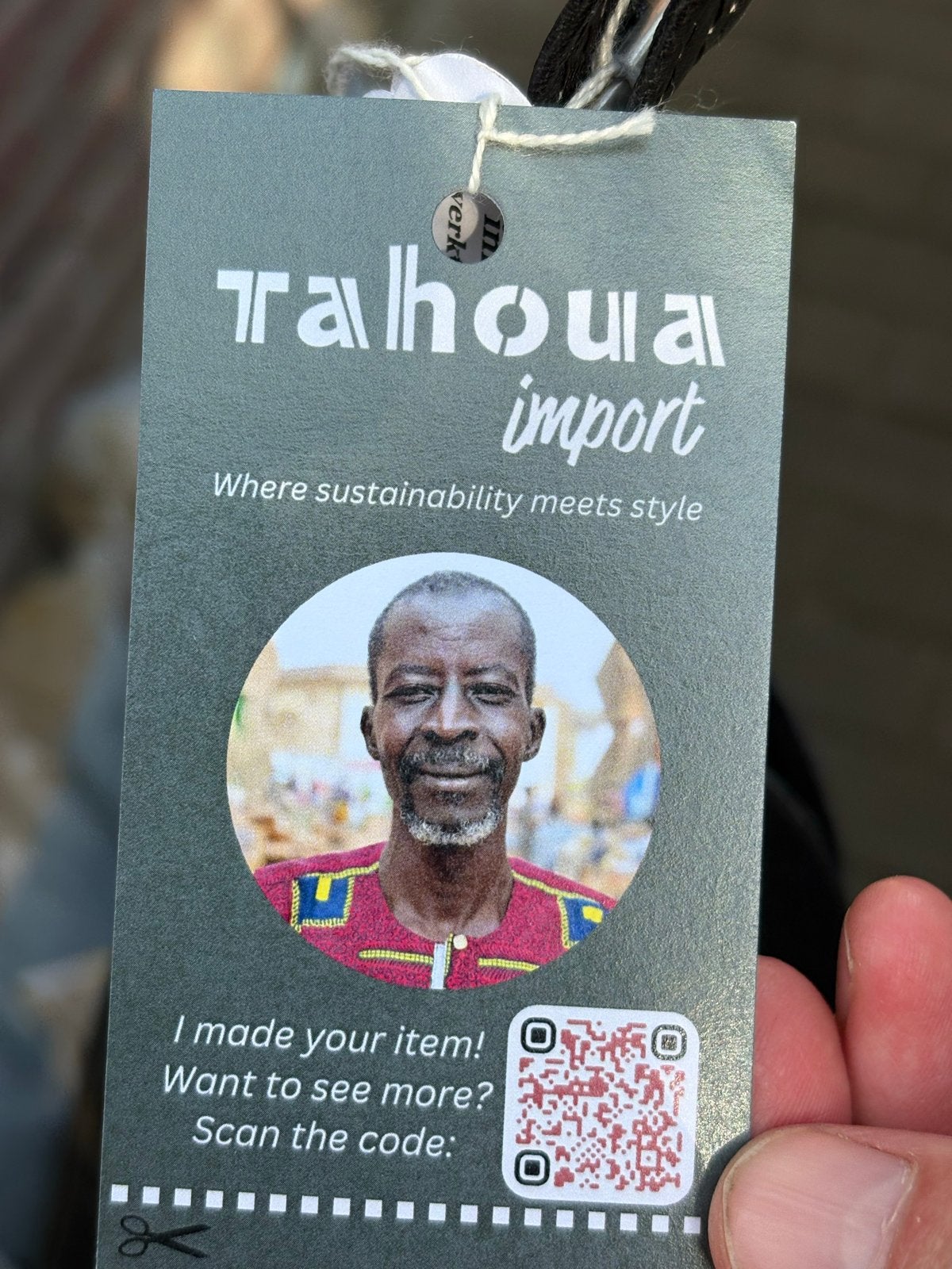 Talhoura Import Leren Schoudertas met Afrikaanse Print, Ophalen of Verzenden, Nieuw, Zwart, Overige typen