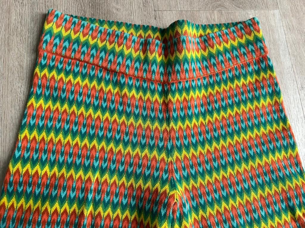 King Louie maat M gave retro zigzag broek 3314, Kleding | Dames, Maat 38/40 (M), Oranje, Ophalen of Verzenden, Zo goed als nieuw