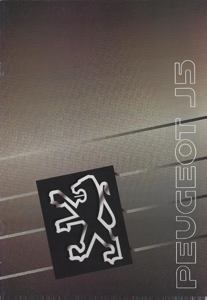 Folder Peugeot J5 1990, Ophalen of Verzenden, Gelezen, Peugeot