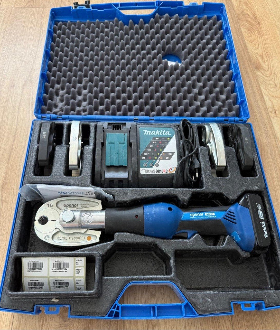 Uponor S-Press Mini2 accupersmachine in koffer, Ophalen of Verzenden, Gebruikt, Overige typen, Overige merken