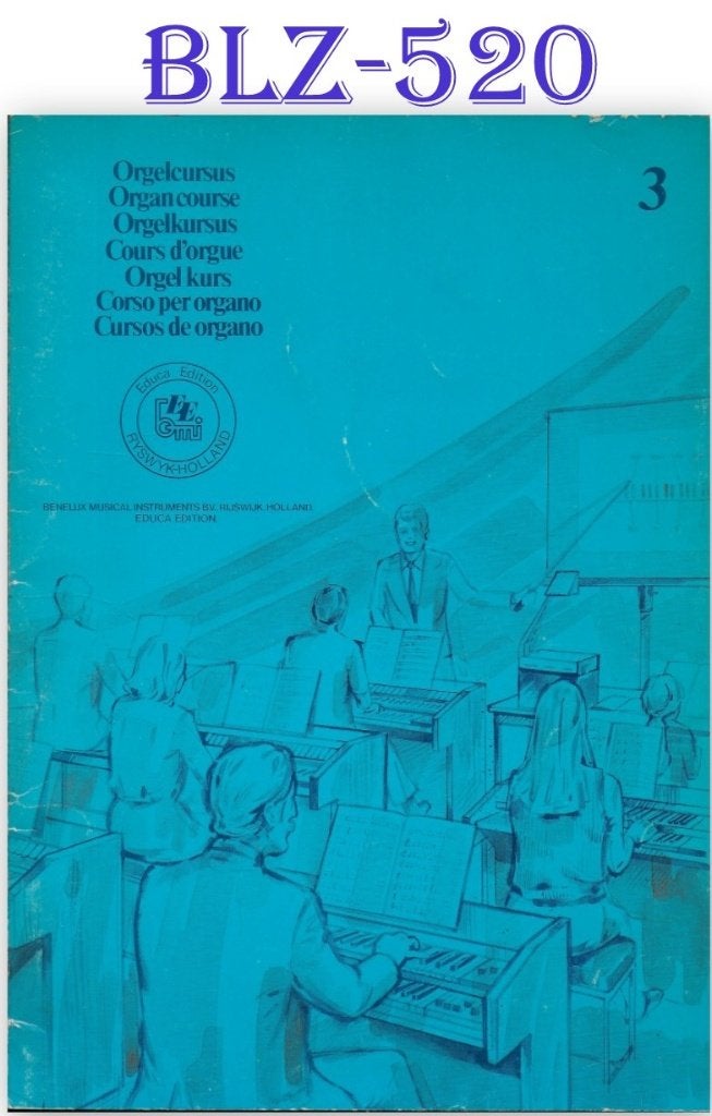 BLZ520 Bladmuziek - Orgelcursus deel 3 - Educa Edition, Orgel, Klassiek, Ophalen of Verzenden, Zo goed als nieuw
