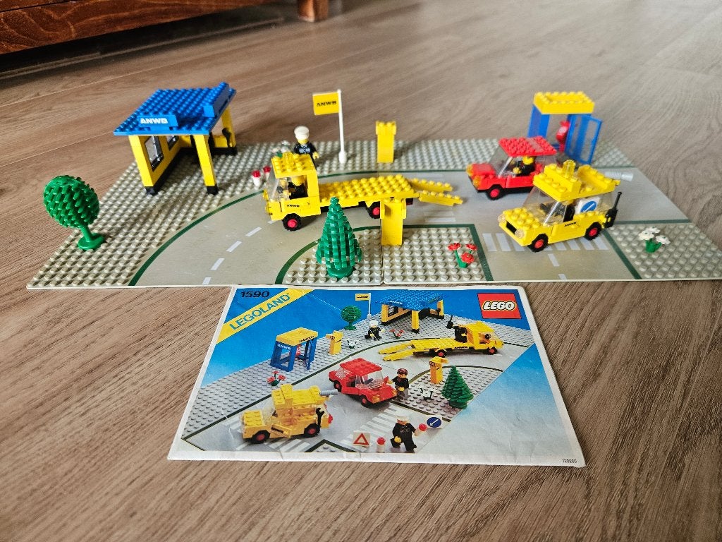 Lego 1590 ANWB Breakdown Assistance 1982 vintage, Lego, Inclusief instructies, Ophalen of Verzenden, Complete set