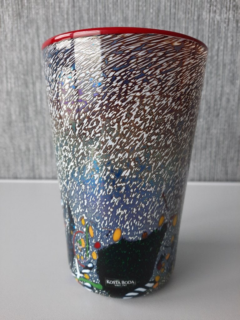 Kosta Boda Vaas Meteoor ( nieuw ) Artist Coll, Ophalen of Verzenden