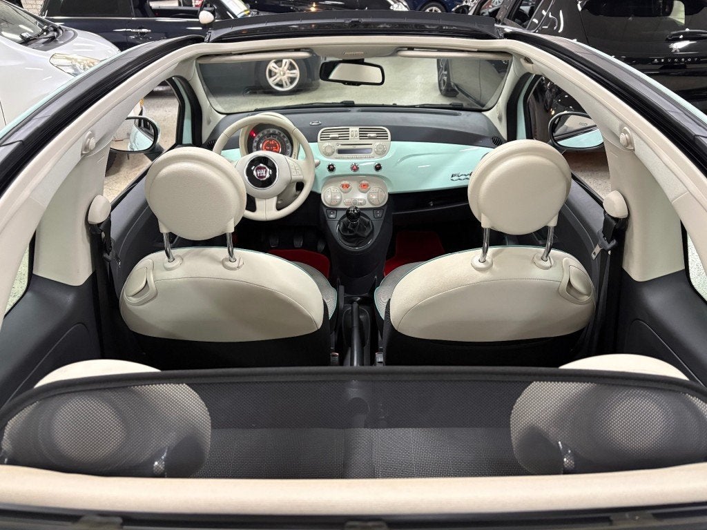 Fiat 500C 1.2 Lounge Airco ECC Half Leder LM16 Multimedia, Gebruikt, 4 cilinders, Bedrijf, Handgeschakeld