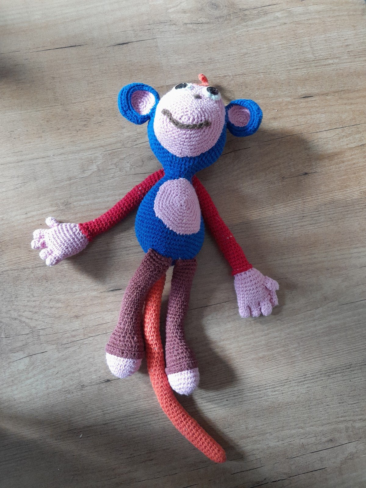Semsom gehaakte knuffel knuffelaap, Kinderen en Baby's, Speelgoed | Knuffels en Pluche, Ophalen of Verzenden, Overige typen