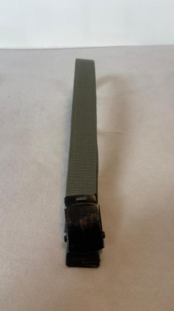Originele riem defensie groen, Kleding | Heren, Riemen en Ceinturen, Losse buckle of gesp, Overige kleuren, Minder dan 95 cm, Ophalen of Verzenden