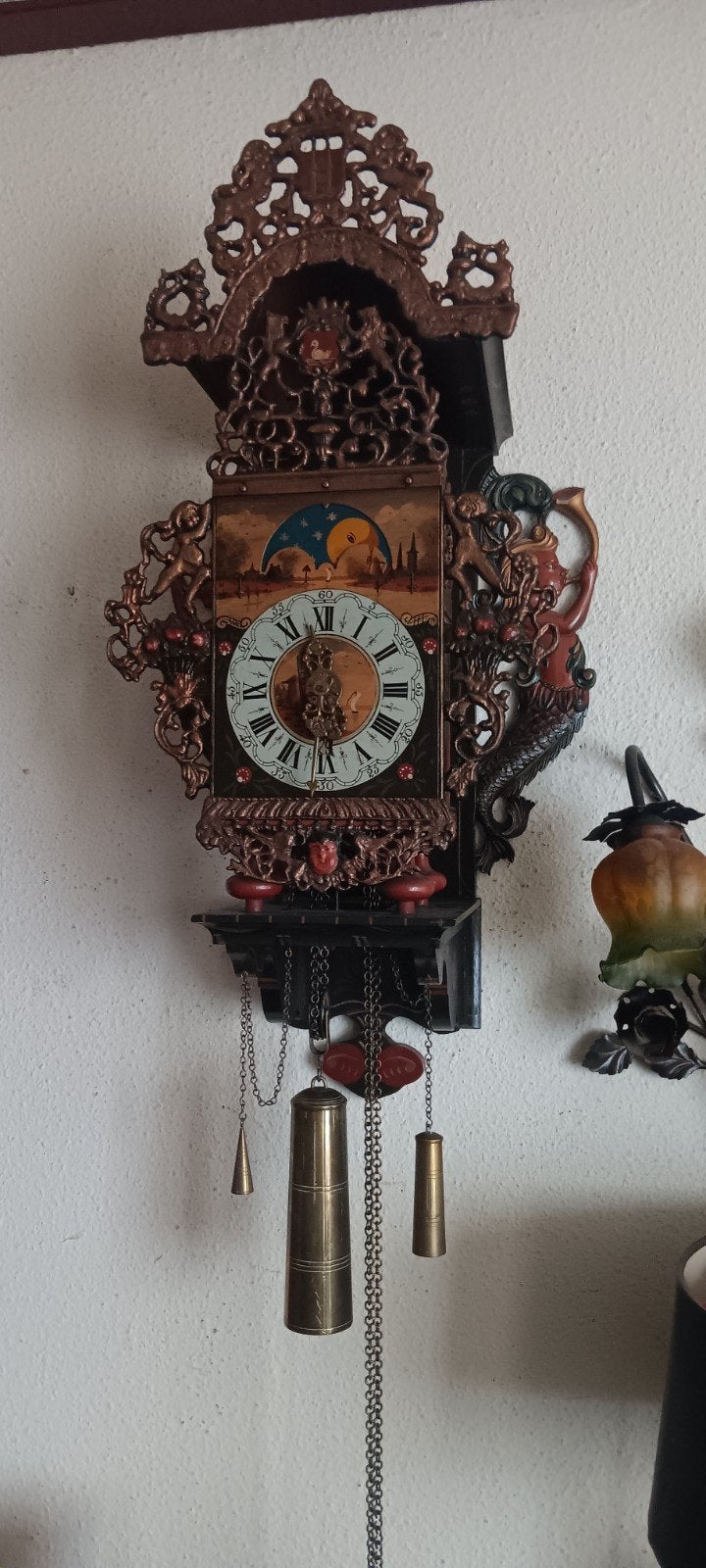 Te koop 2x grote stoelklokken plus mooie kortstaart plus gro, Antiek en Kunst, Antiek | Klokken, Ophalen