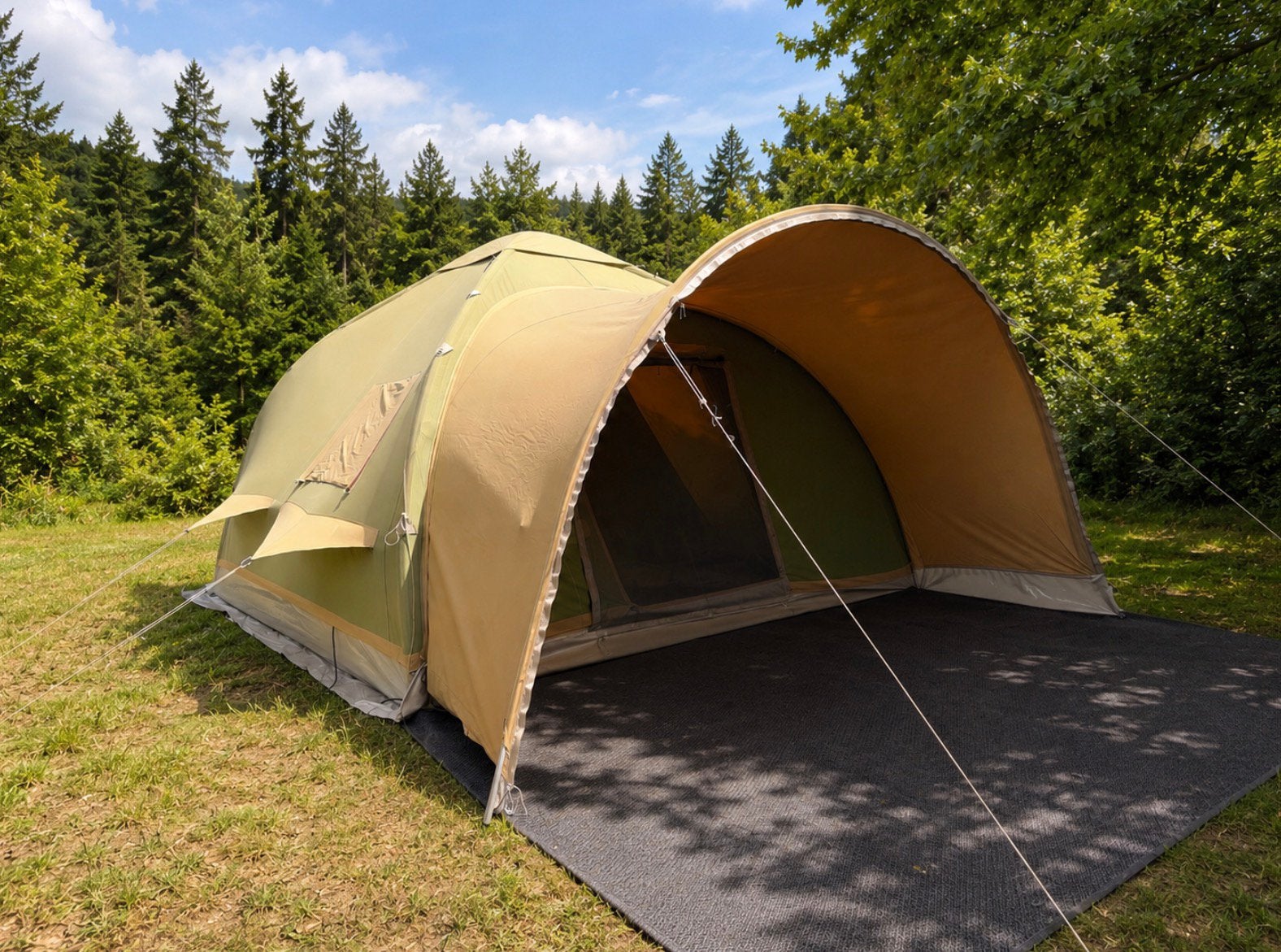Karsten 350 met Saris aanhangwagen, Caravans en Kamperen, Ophalen, Gebruikt, Tot en met 6