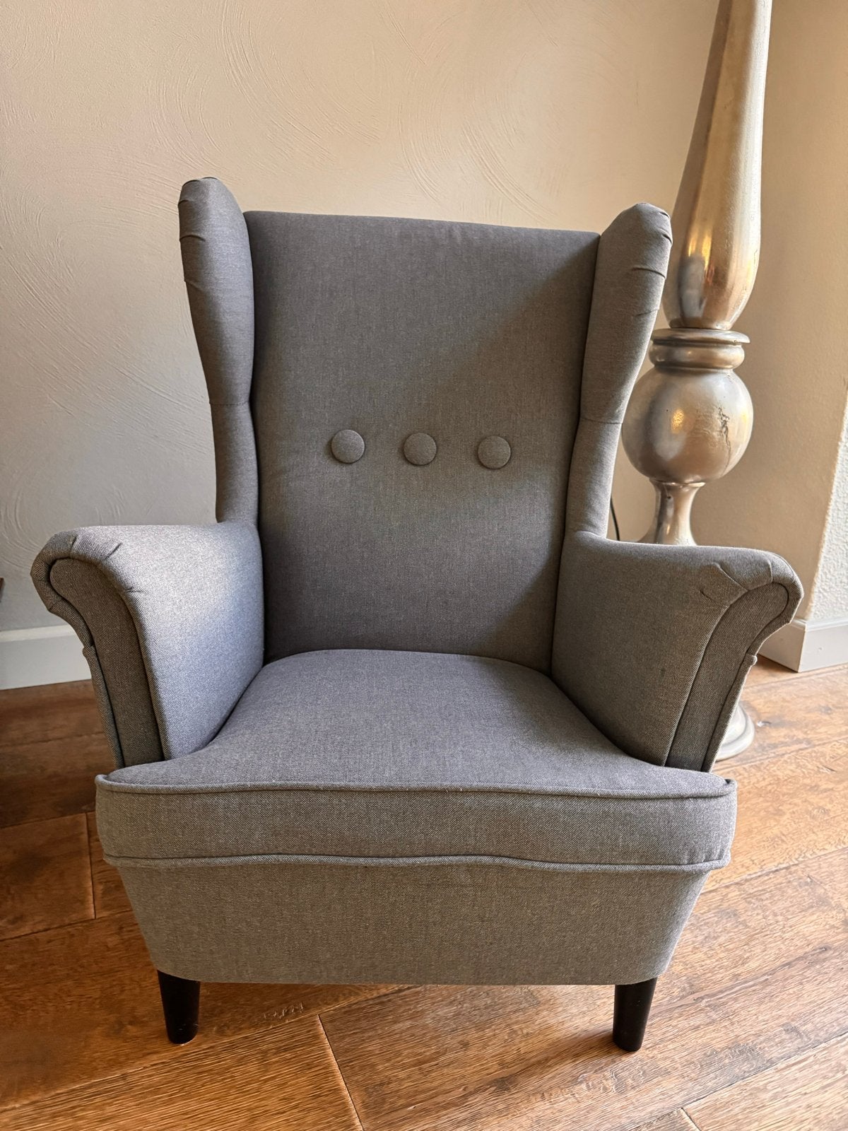 IKEA Strandmon Kinderfauteuil Grijs - Zo goed als nieuw, Ophalen, Minder dan 75 cm, Zo goed als nieuw, Stof